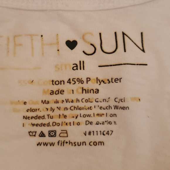 FIFTHSUN -size S - t-shirt short sleeves-graphic "CELFIE" - Picture 5 of 5